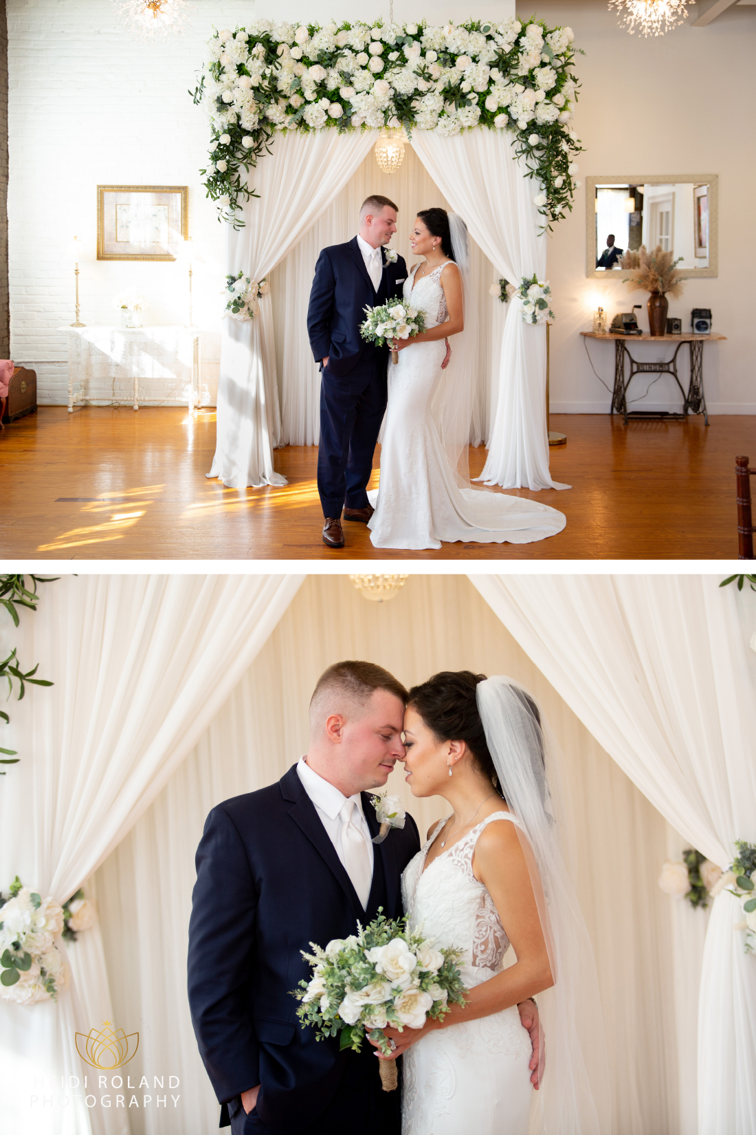 bride and groom portraits Philadelphia Wedding Chapel