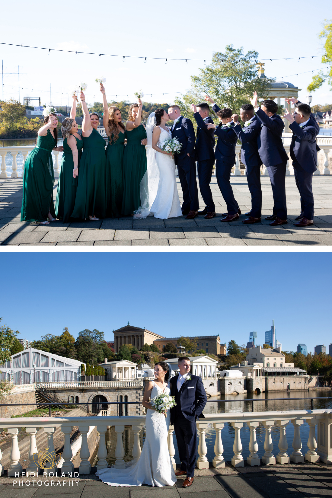 Wedding Party Photos at The Waterworks Philadelphia