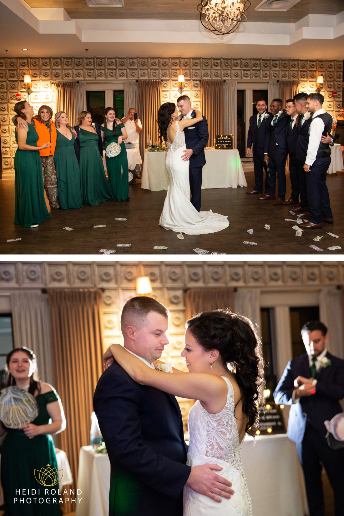 couples first dance at Wedding Reception Camden County Boathouse 