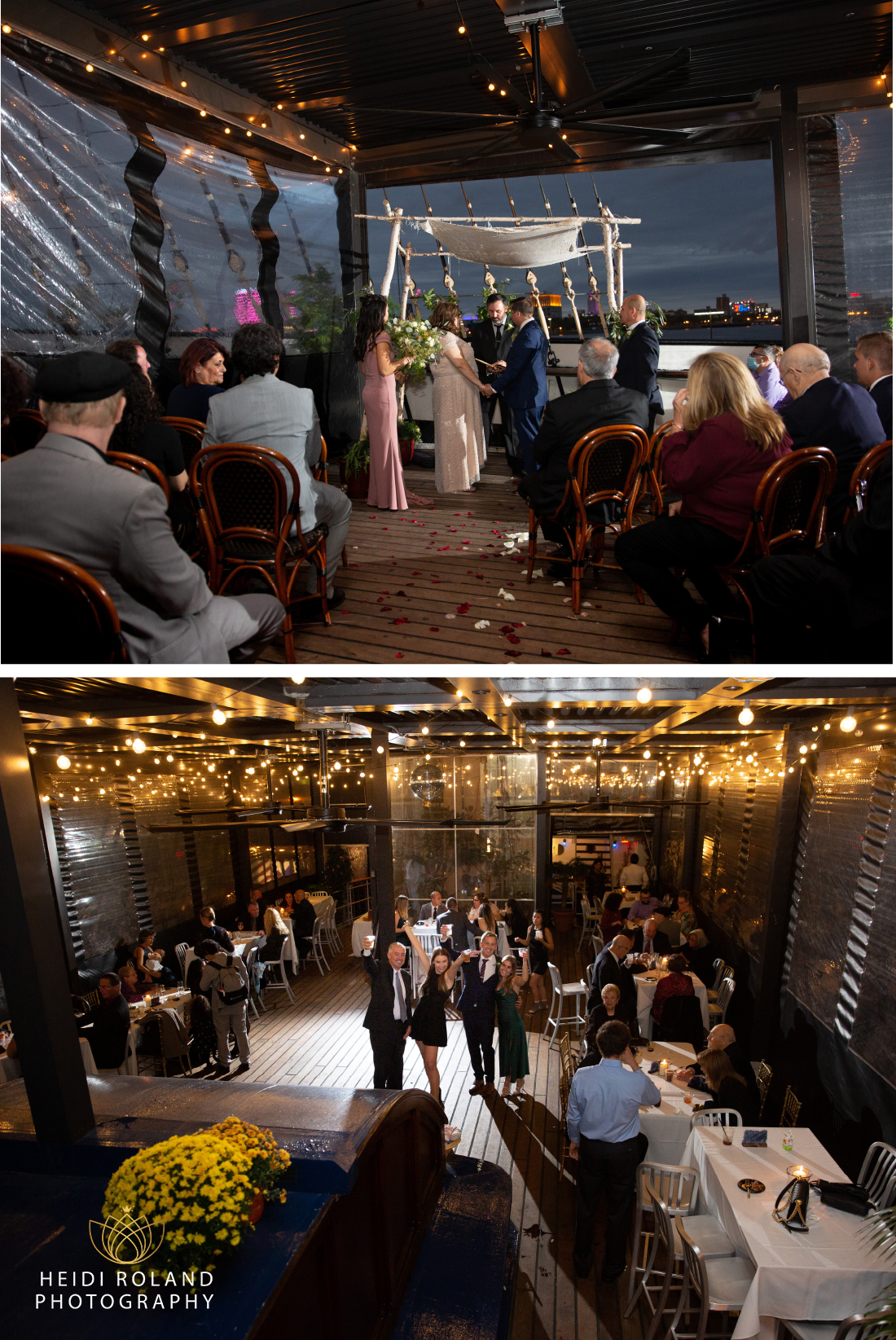 wedding ceremony and reception at Moshulu Philadelphia