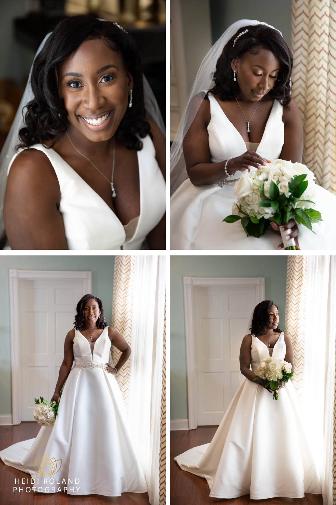 bridal portraits at inside Penn Oaks Golf Club Wedding