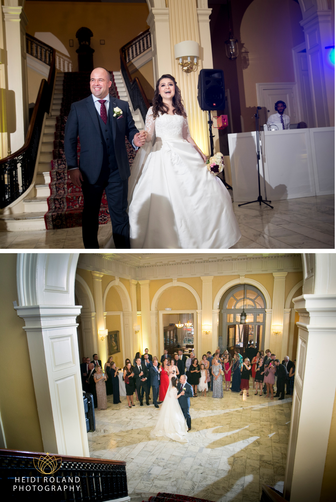 couples first dance at Racquet Club of Philadelphia wedding