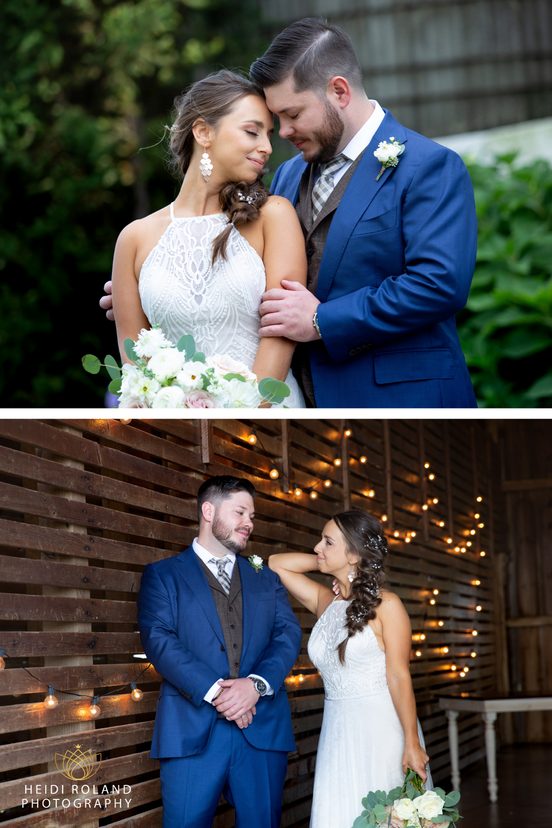 bride and groom wedding portraits at Stoltzfus homestead PA by Heidi Roland Photography