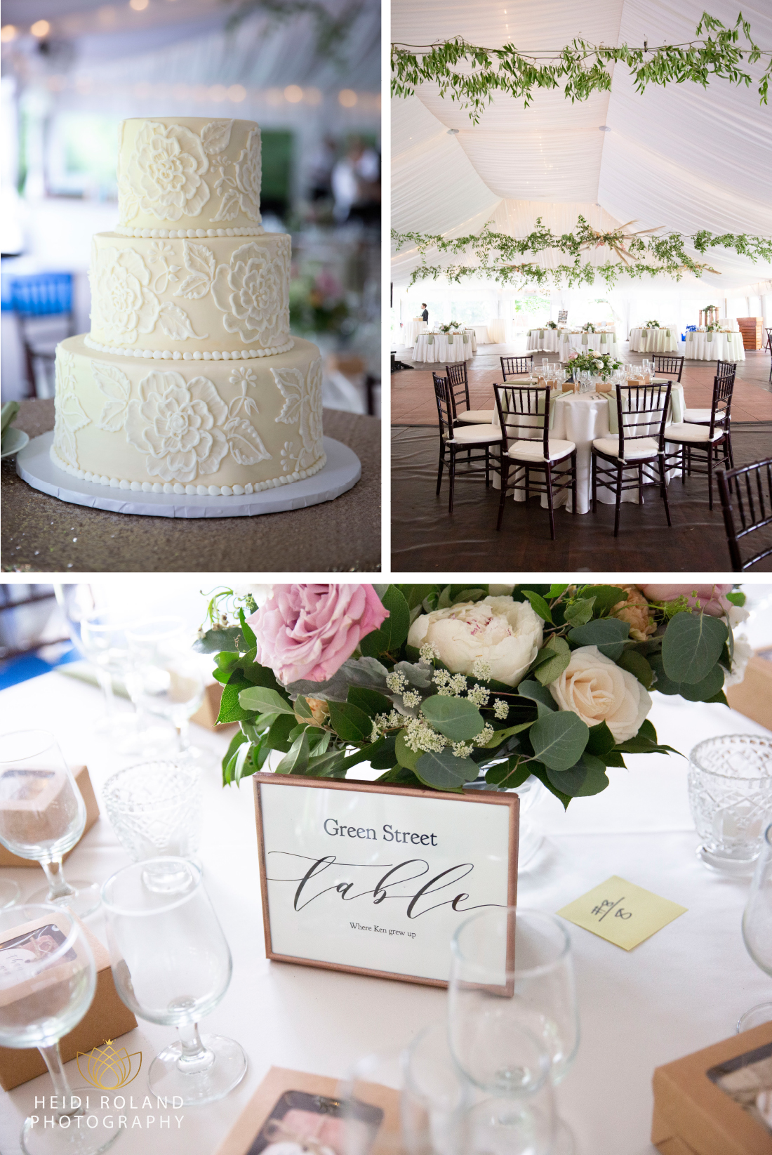 reception details at Ridgeland Mansion wedding venue Philadelphia