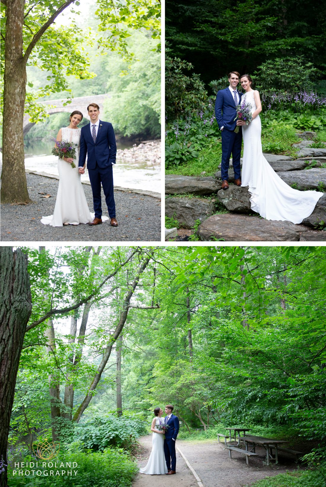 Wissahickon Valley Park bride and groom photos Philadelphia