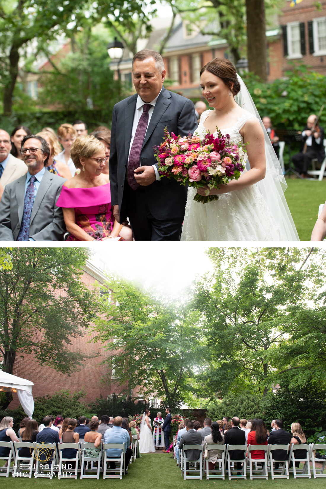 small wedding ceremony hill physick house