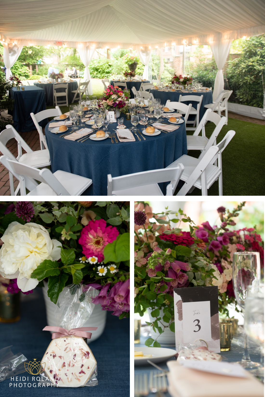 tented reception at hill-physick house wedding