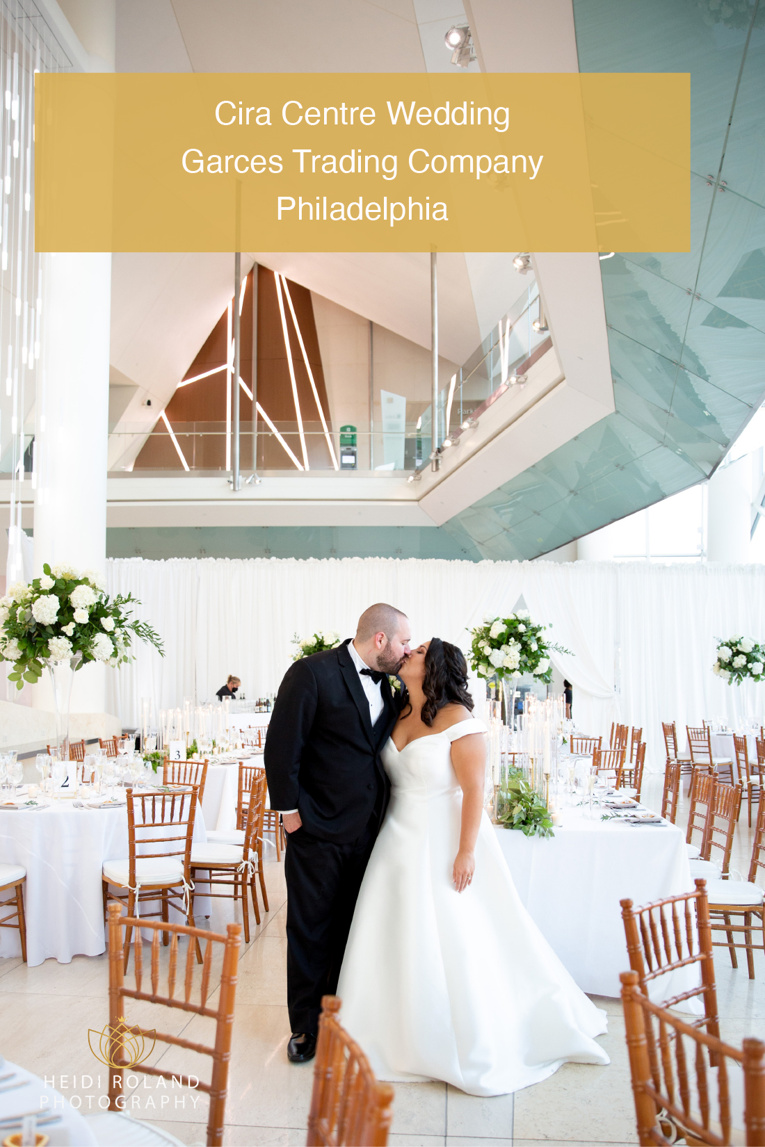 Cira Centre Wedding Garces Trading Company in Philadelphia by Heidi Roland photography