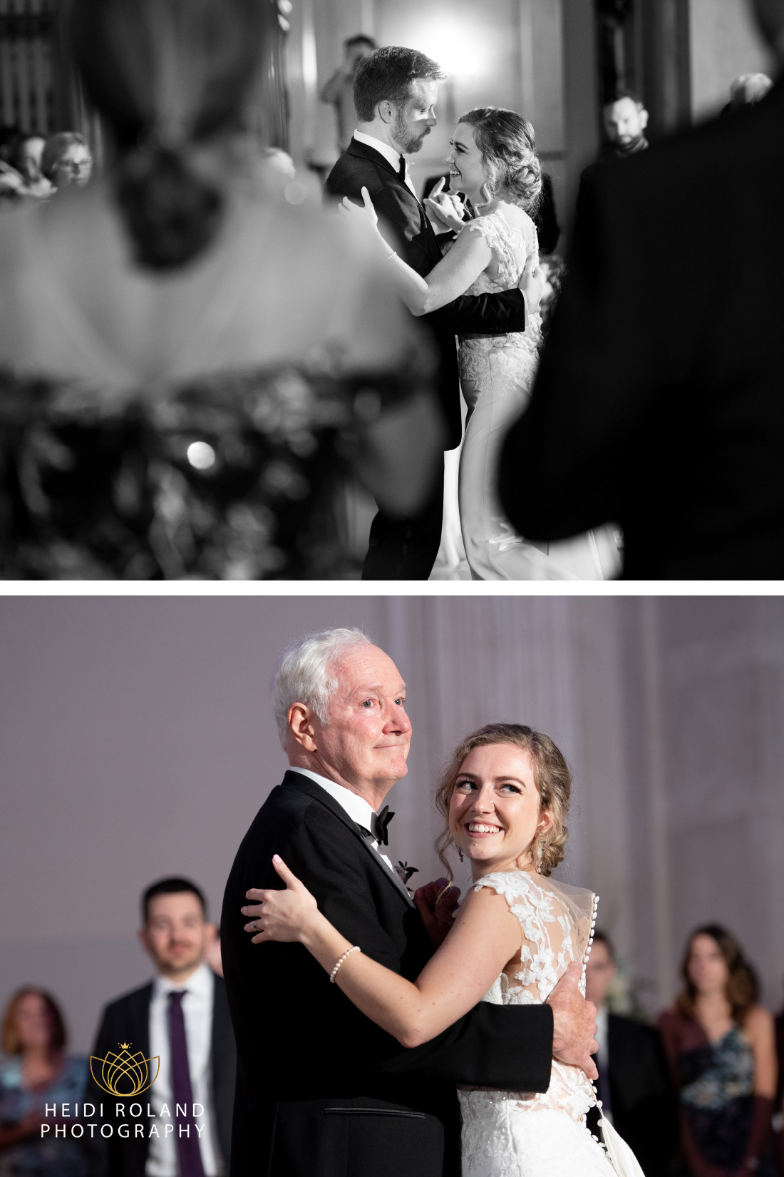 Bride dancing with her father during philadelphia wedding