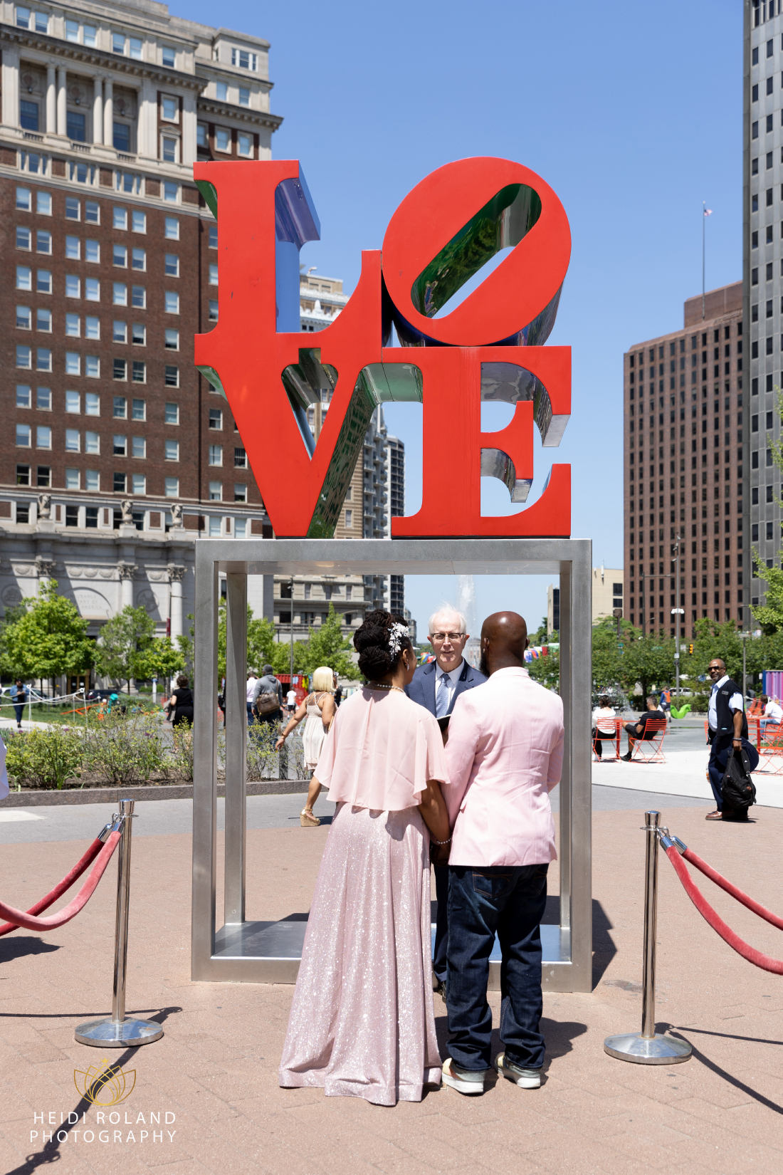 Love Park wedding Ceremony Philadelphia