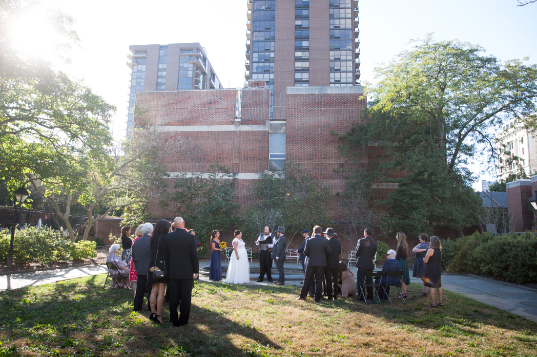 Magnolia Garden Wedding ceremony outside Philadelphia