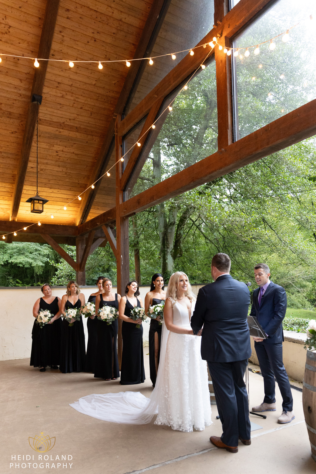 Old Mill Rose Valley Wedding ceremony photos 