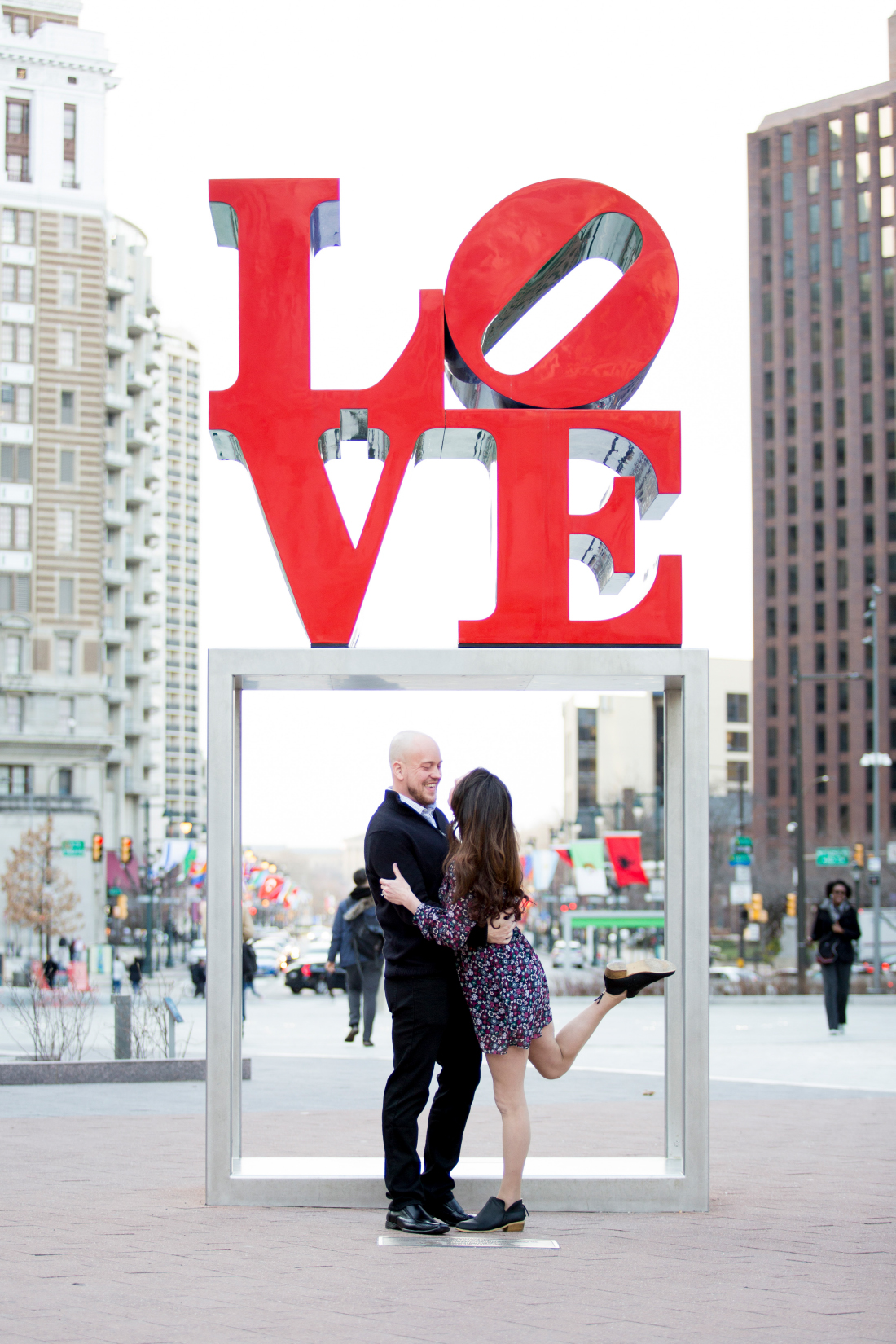 Love Park Proposal Philadelphia PA