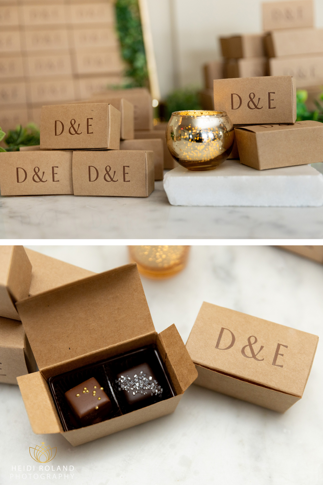chocolate favors for wedding guests