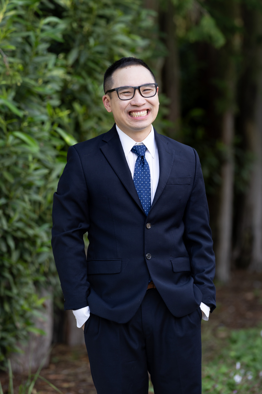 groom smiling 