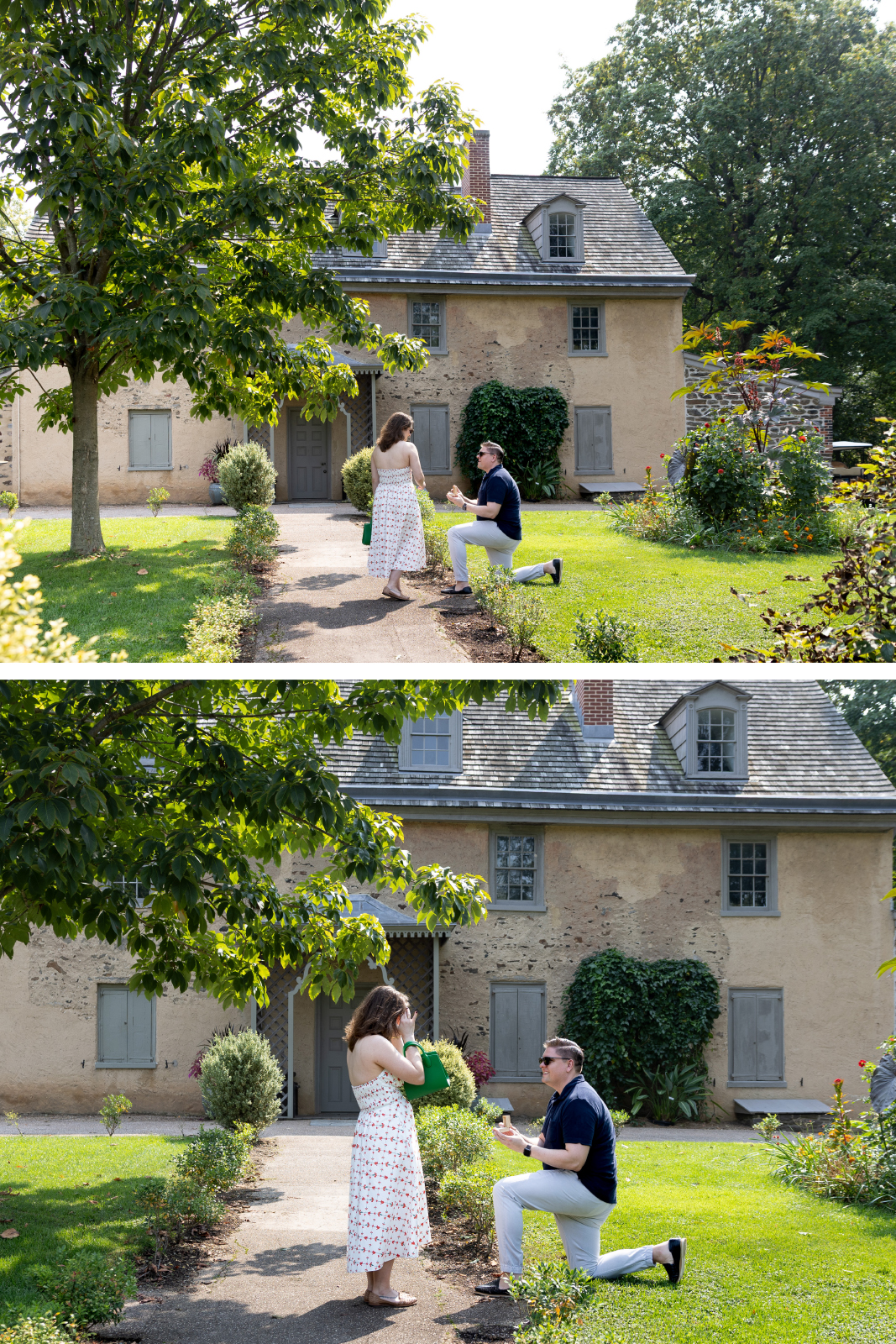 Engagement at Bartram's Garden Philadelphia PA