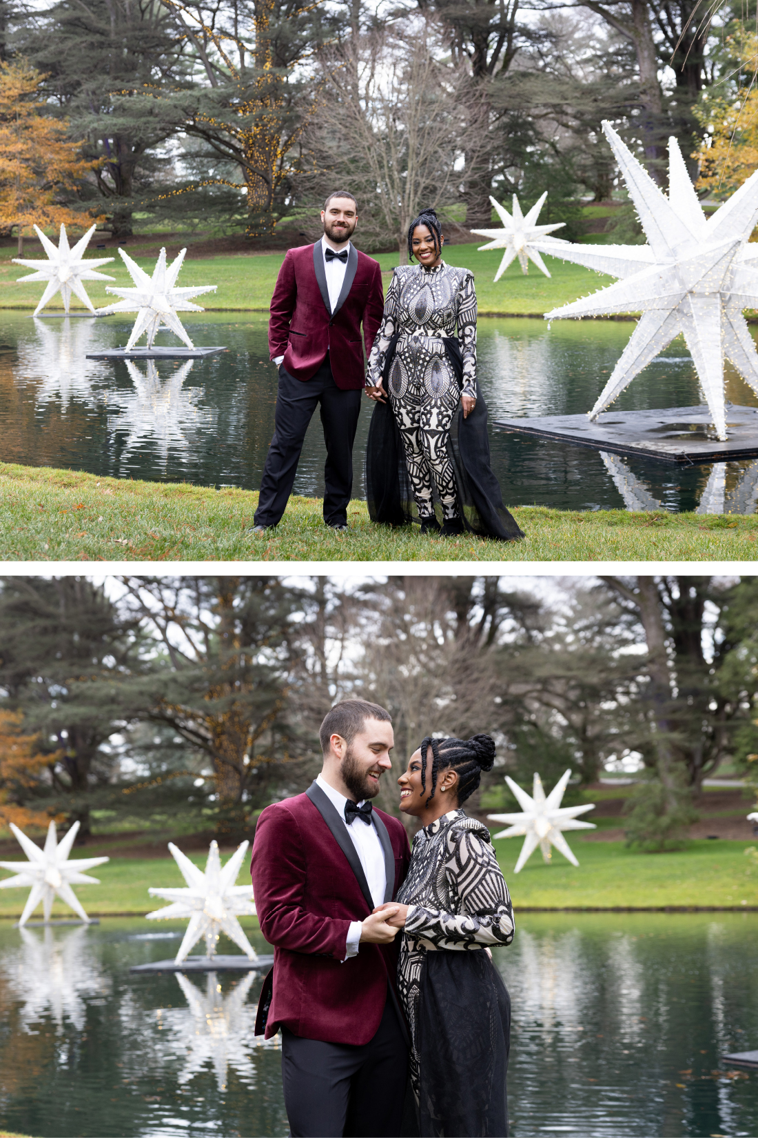 Christmas Engagement Session at Longwood Gardens