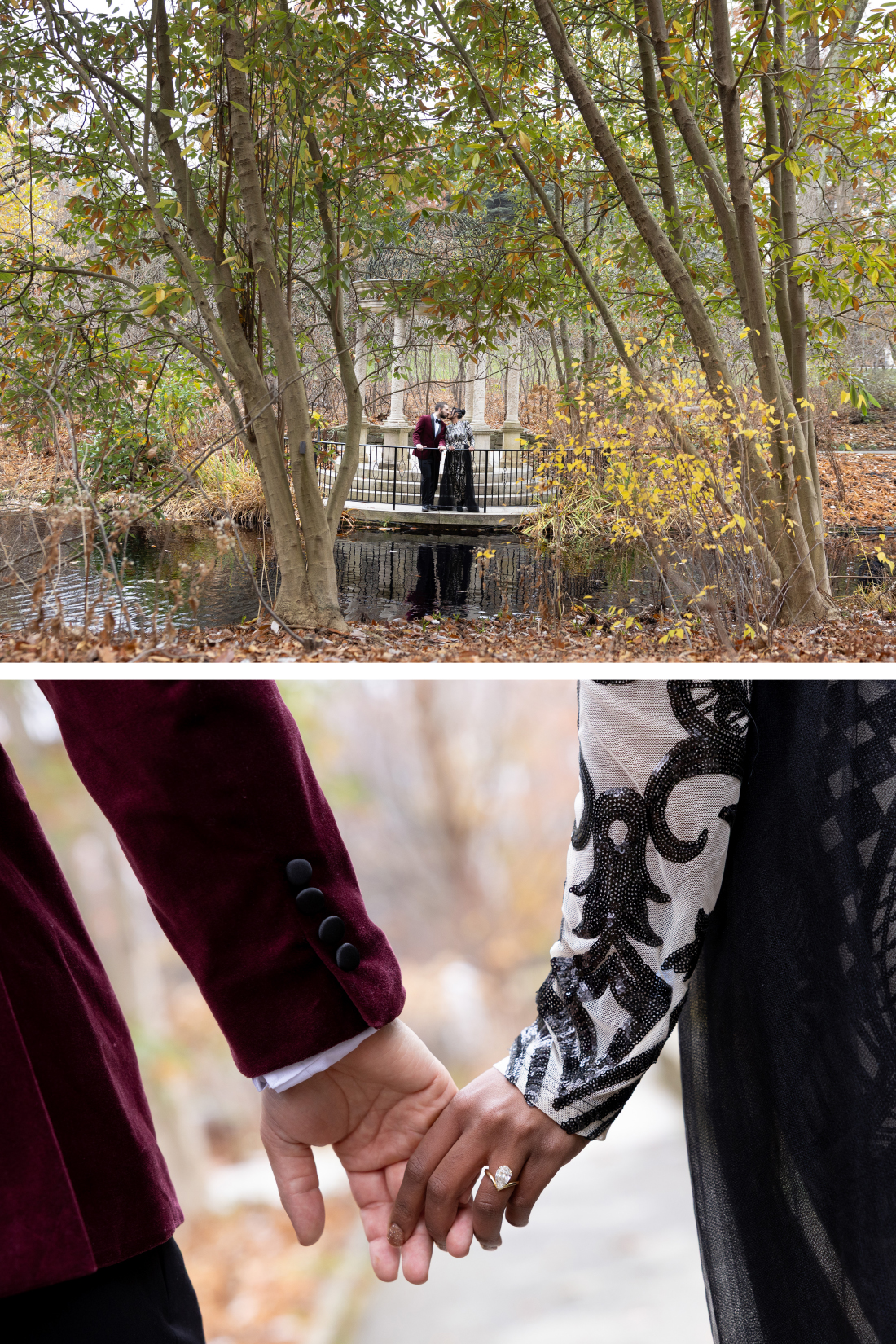 Love Temple at Longwood Gardens Engagement Photos