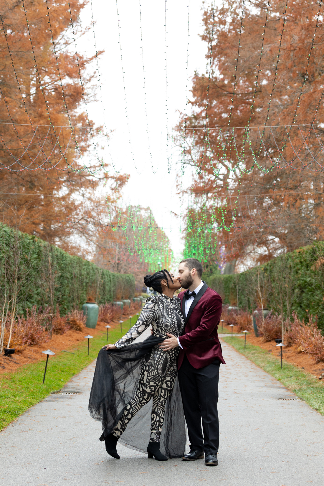 winter lights at Longwood Gardens