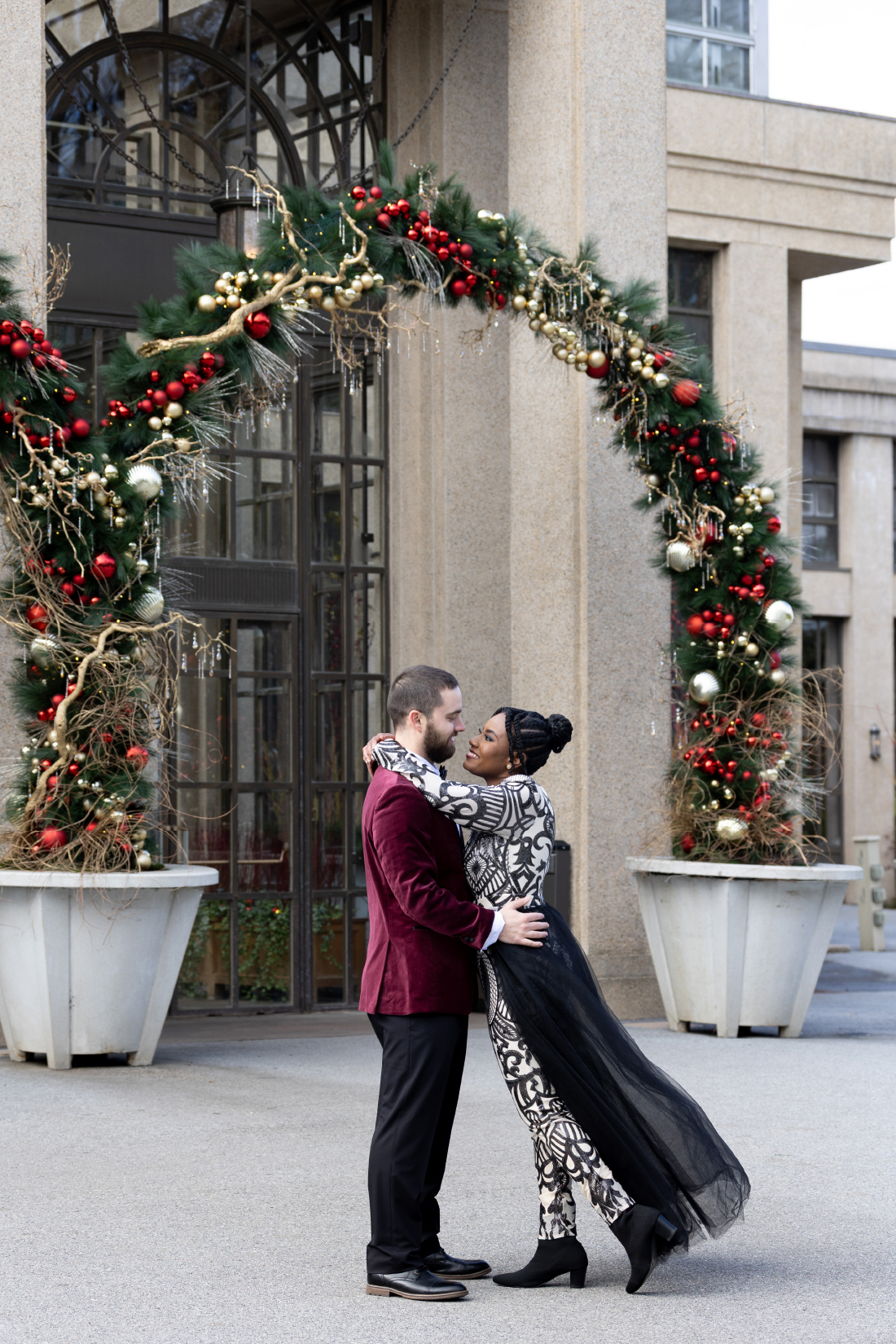 Winter Engagement Session at Longwood
