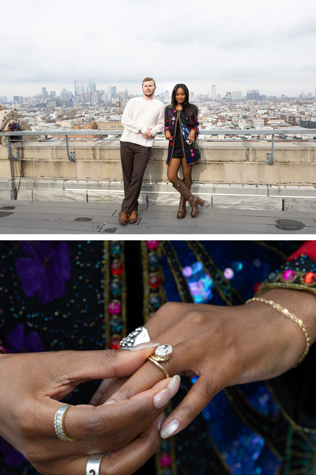 couple engagement at Bok Bar