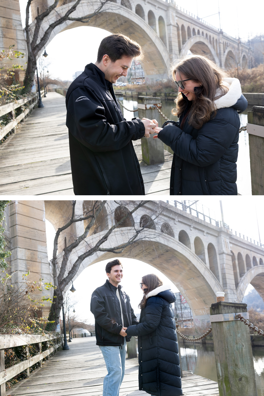  Engagement Photos on the Manayunk Canal and Tow Path