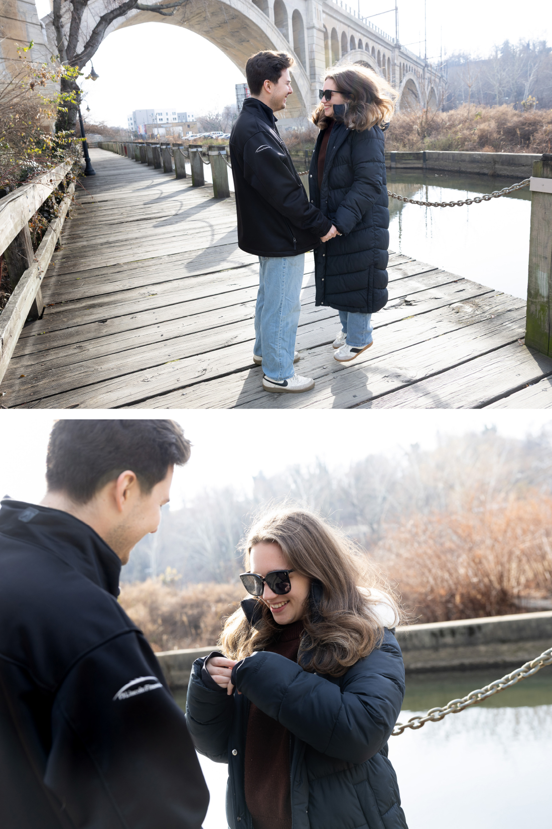 Philadelphia Couple jumps for joy after they got engaged 