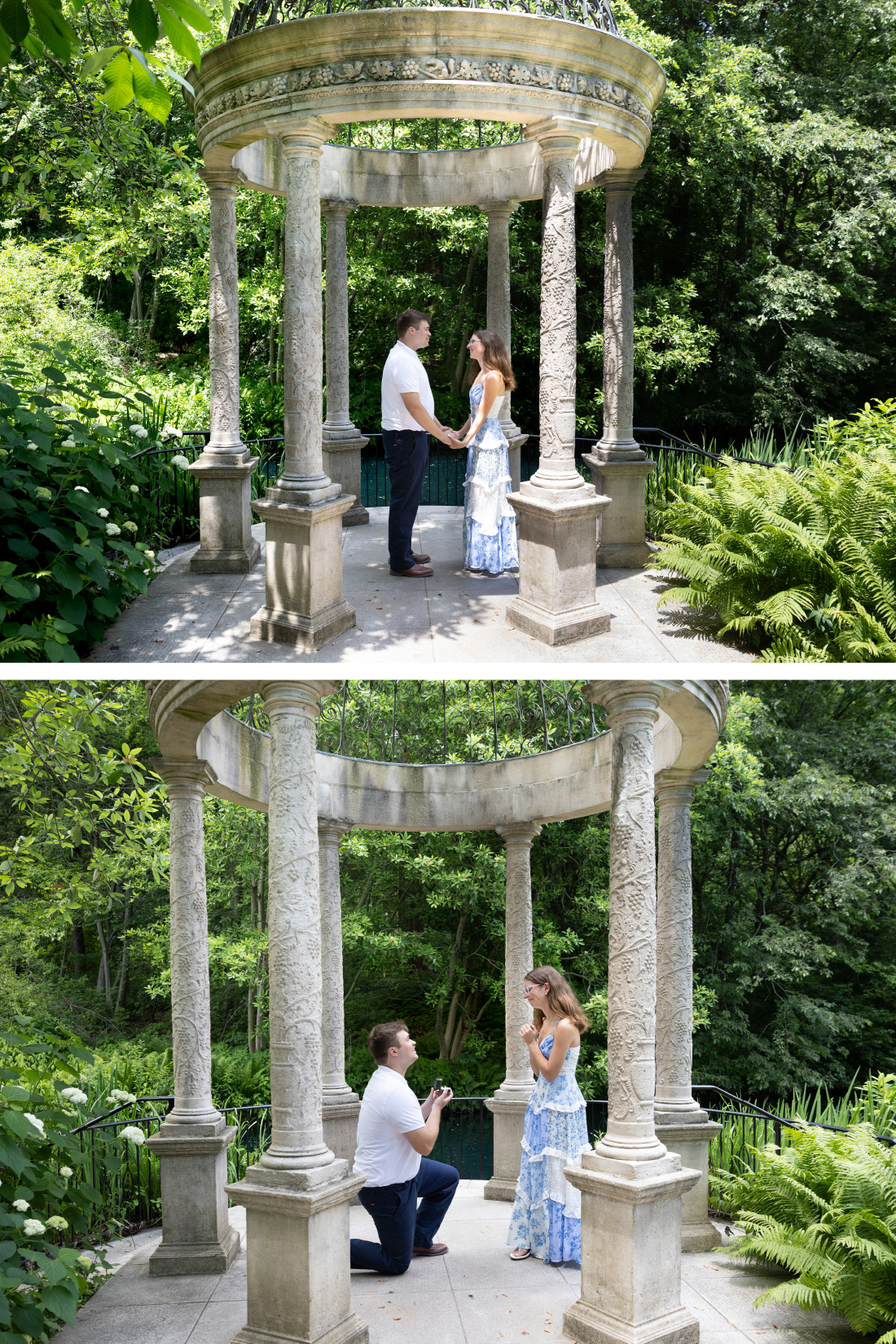 Love Temple Longwood Gardens engagement session