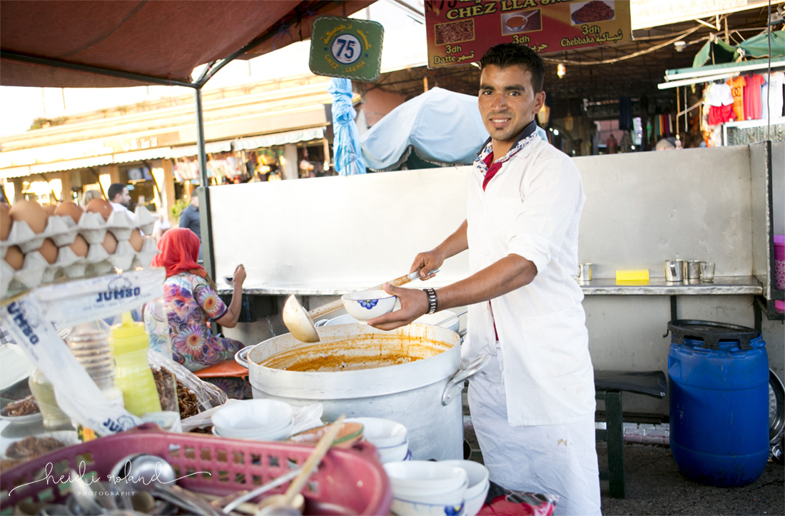 Jemaa el-Fnaa food stalls,Marrakech food tour, Harira Soup