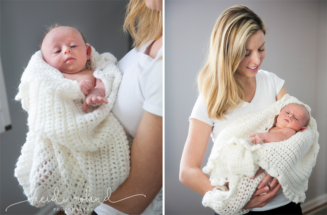 Newborn lifestyle photo session, lifestyle session, mom and baby