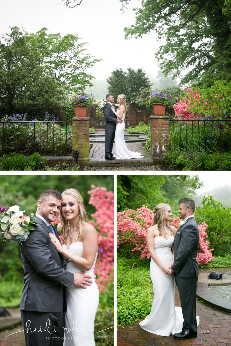 Brantwyn Estate garden portraits bride and groom