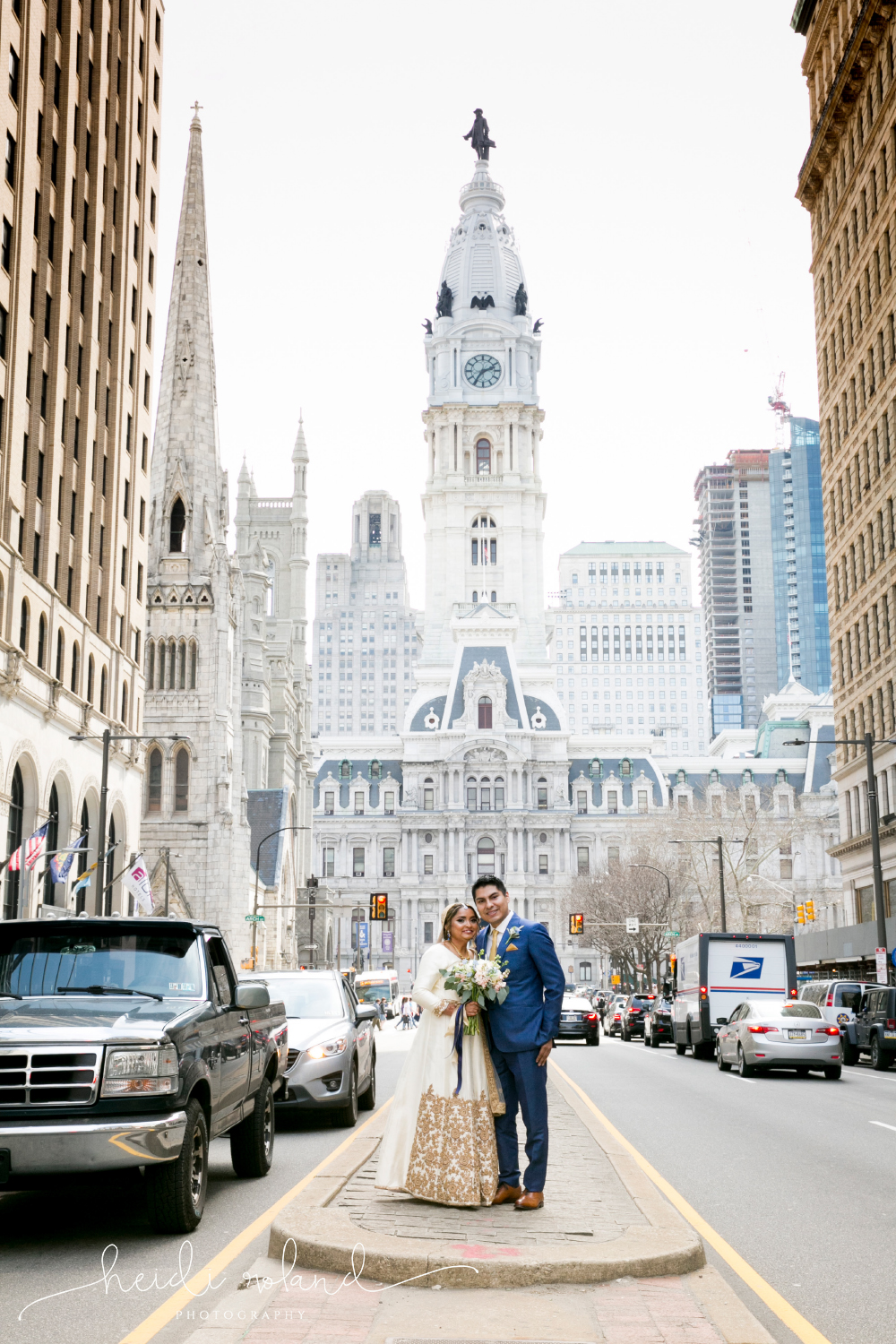 Philadelphia City Hall wedding multicultural wedding 