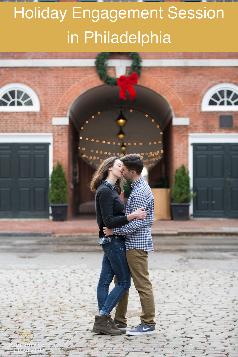 Holiday engagement session in Philadelphia 