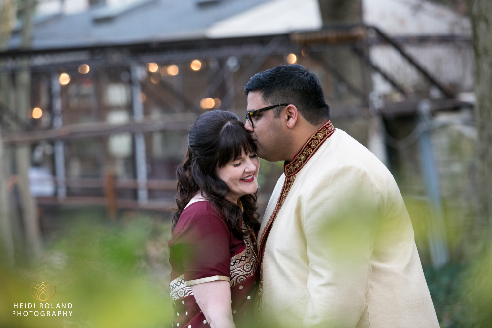 couples photos, interfaith wedding at Pomme in Radnor PA