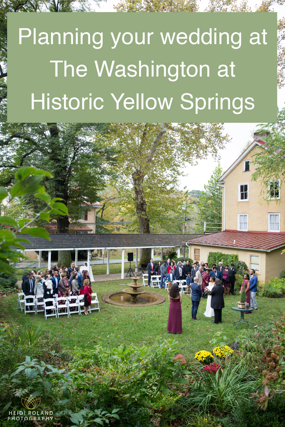 Wedding planning at The Washington at Historic Yellow Springs wedding 