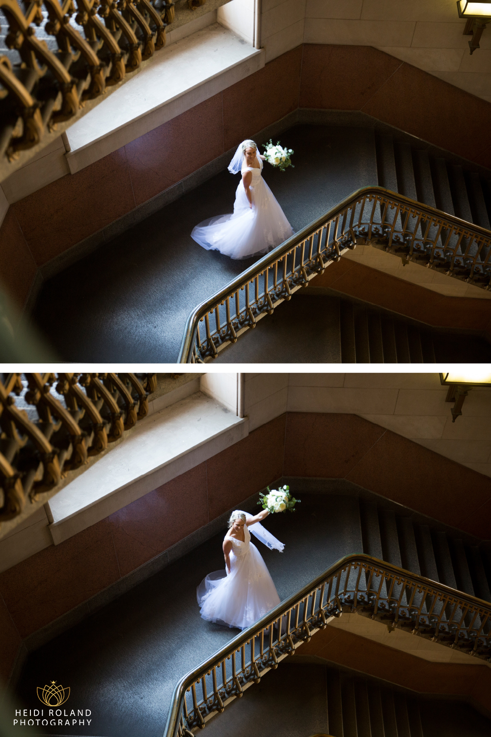 Bride dancing at Philly City Hall