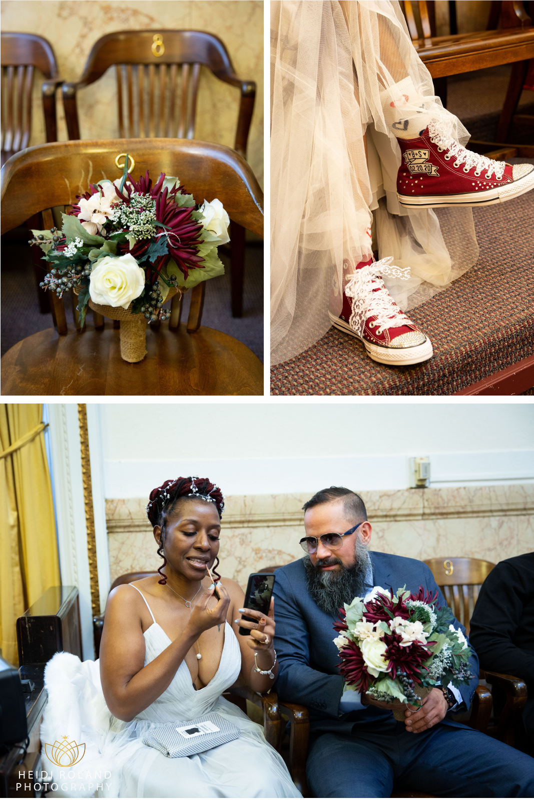 Chuck Taylor custom bridal shoes