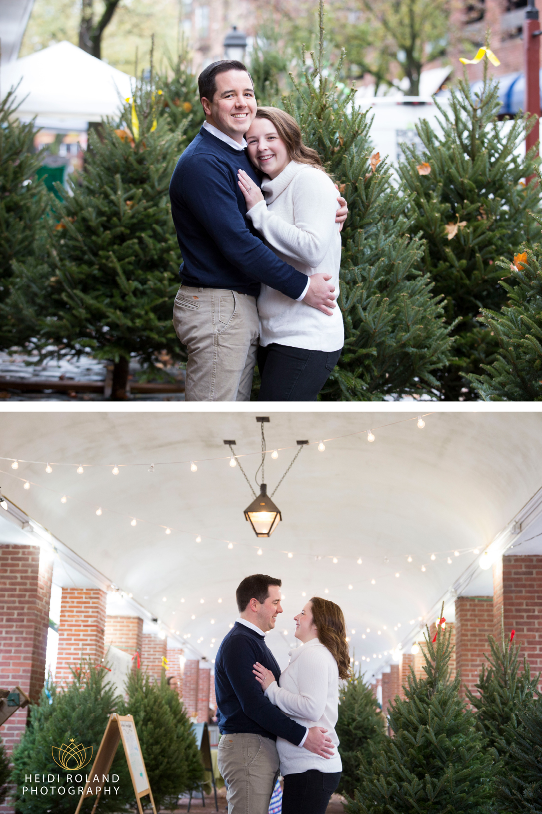 Head House square engagement session photos