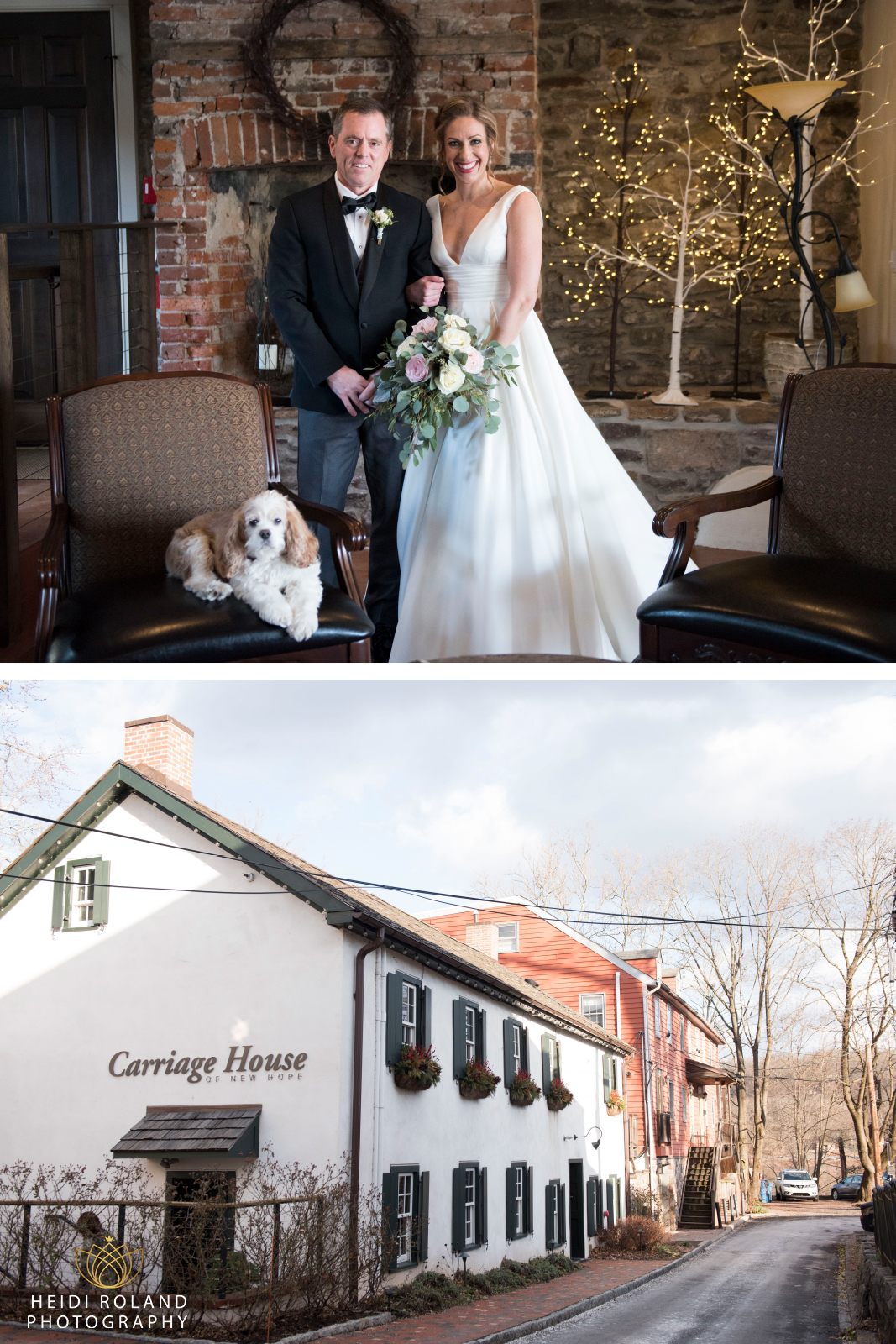 The carriage house New hope PA Wedding
