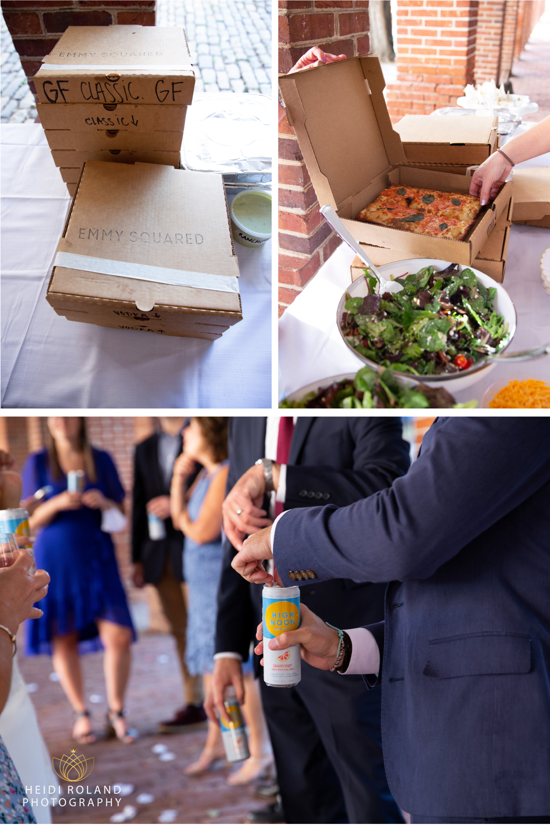 emmy squared pizza wedding at the Shambles at Head House Square Philadelphia