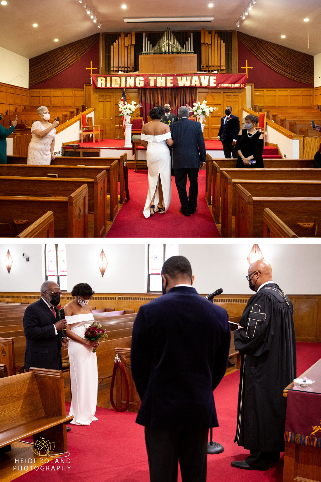 Small Philadelphia Enon Tabernacle Baptist Church Wedding Ceremony