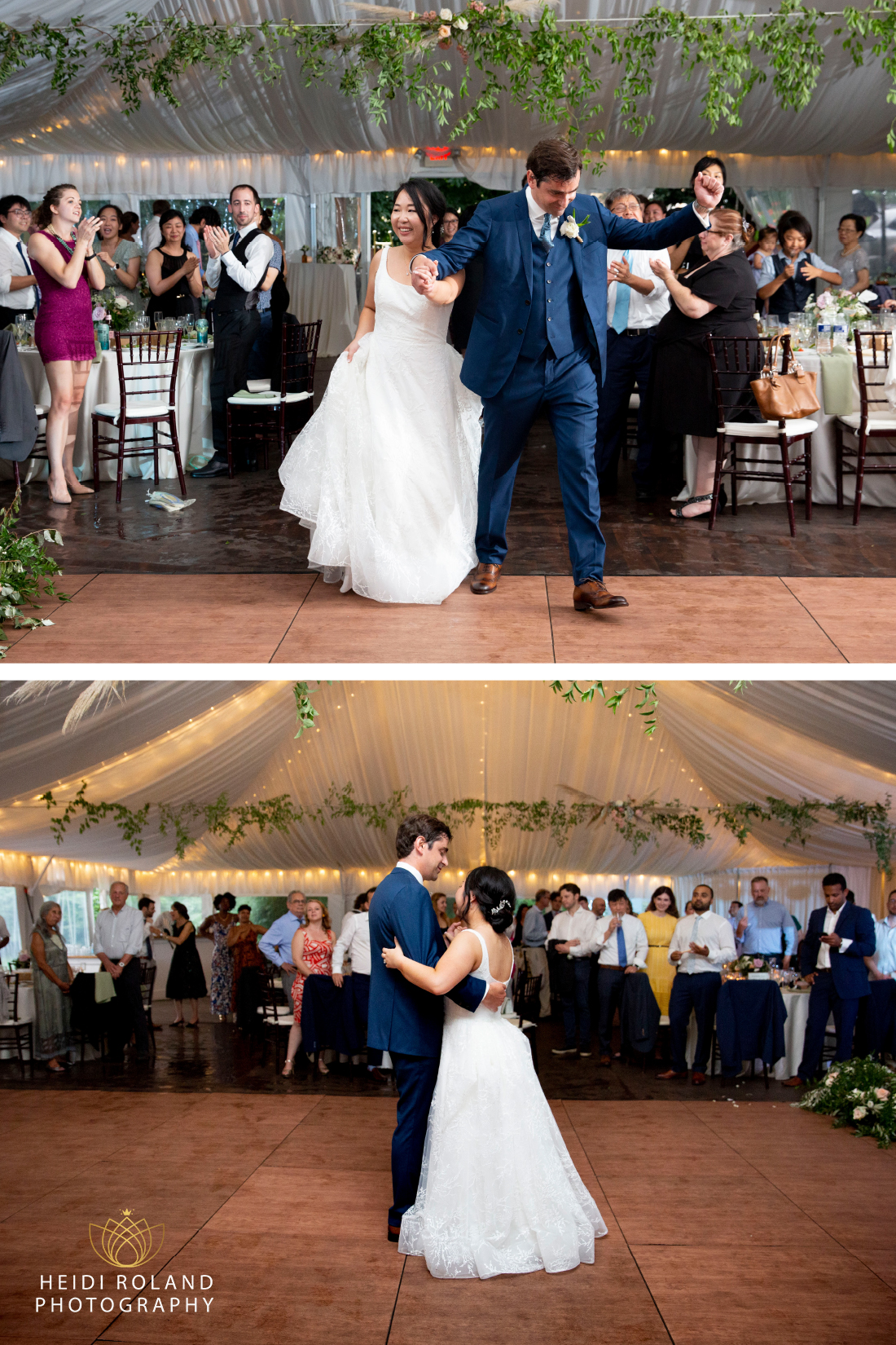 bride and groom first dance in Fairmount Park Mansion Philadelphia