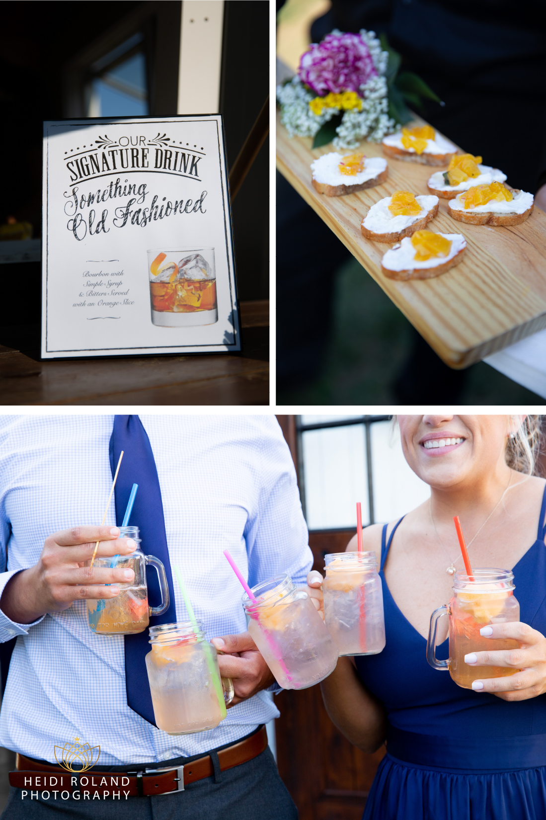 Stoltzfus homestead signature drinks at cocktail hour