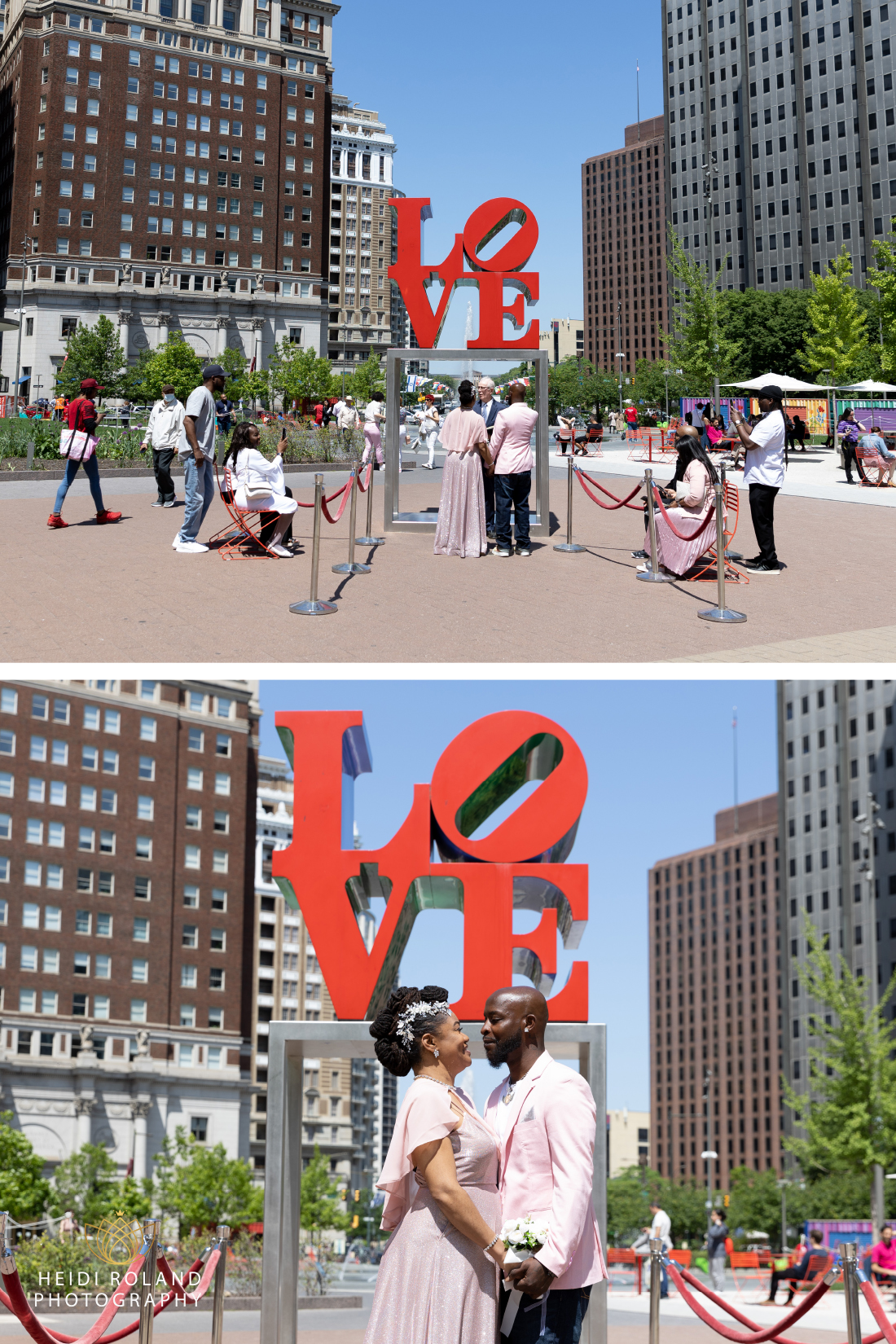 Love Park Philadelphia wedding
