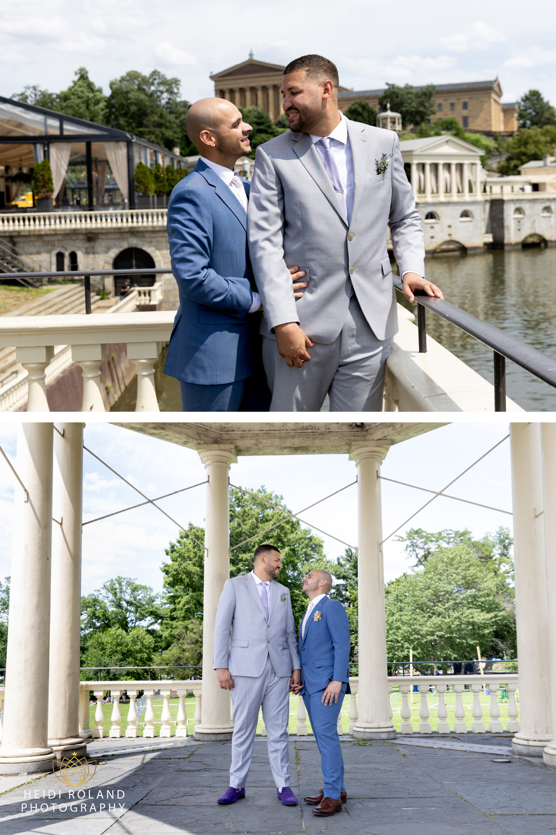 Gazebo wedding photos with Philadelphia